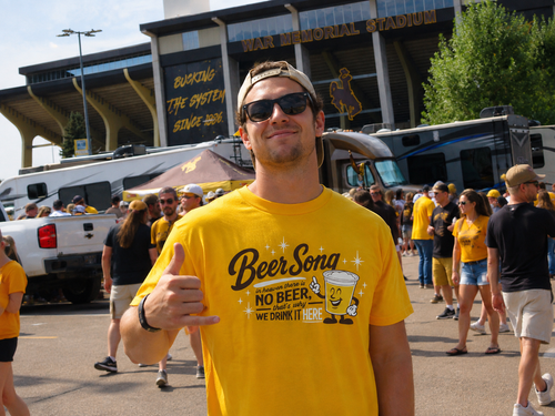 Beer Song Tee - Gold