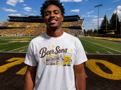 Beer Song Tee - White