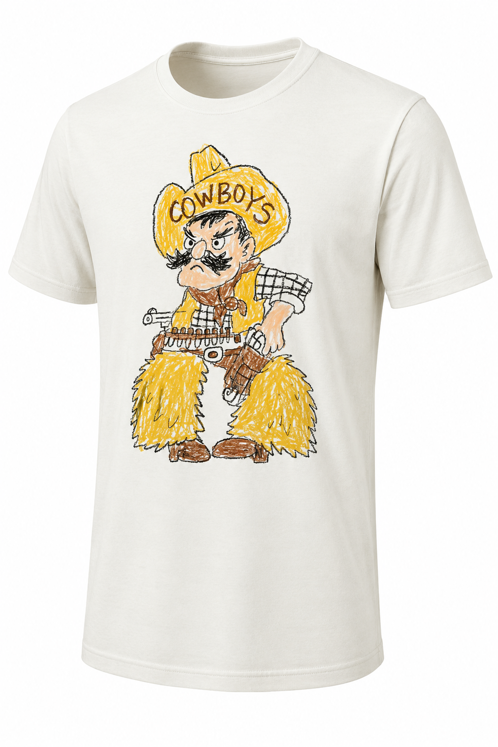 Pistol Pete Drawn in Crayon